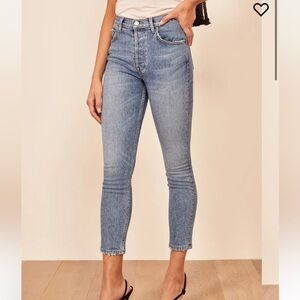 BNWT Reformation Blue Ankle Cropped Jeans